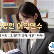 직장인 어학연수 2개월 비용 비교(필리핀, 몰타, 캐나다, 영국)