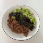 냉장고 파먹기 : 오이김비빔밥을 이은 오이 고기 국수 레시피 (라이트누들, 자취생 요리)