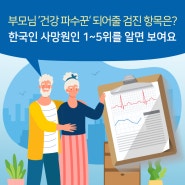 부모님 ’건강 파수꾼‘ 되어줄 검진 항목은? 한국인 사망원인 1~5위를 알면 보여요