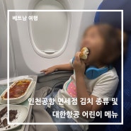 대한항공 어린이 기내식 및 서비스, 인천공항 면세점 김치 구매