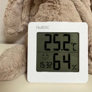 리뷰 | 신생아 온습도계 휴비딕 디지털 시계/온습도계 HT-1 내돈내산 후기