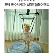 5개월 아기 장난감 꿀잠템 추천! 점프점프!! 꿈비 베이비점퍼&워터플레이매트