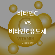 순수 비타민c 와 비타민c유도체 화장품원료 장단점, 차이점