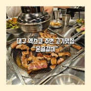 [대구 북구 돼지갈비 맛집] 엑스코 주변 고기 맛집 _ 윤슬 갈비