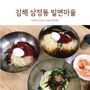 김해 국수맛집 삼정동 밀면마을 맛과 양 다 만족