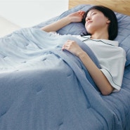 [무인양품] 시원한 냉감 여름이불 침대패드 침실 인테리어 침구 추천