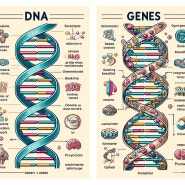 DNA와 유전자 비교 구분하기
