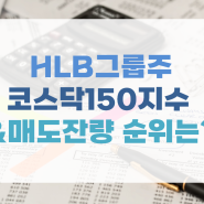 HLB그룹주 코스닥150지수&매도잔량 순위는?