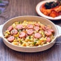후랑크 소세지 볶음밥 만들기 볶음밥 재료 햄 야채 간장 볶음밥 만드는법 대파 양파 계란 볶음밥 레시피 간단한 찬밥 볶음밥 요리
