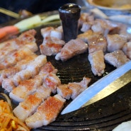 [천안 청당동] 솥뚜껑에 구워먹는 통삼겹살 맛집 '마담식육점'