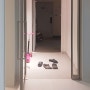 산본 을지삼익 아파트에 시공한 비대칭 양방향여닫이중문