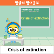 잉글리와 함께하는 Vocabulary class_Crisis of extinction