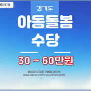 조부모 아동돌봄수당 지원금 30만원 ~ 60만원 받는 방법(feat.경기도 육아수당)