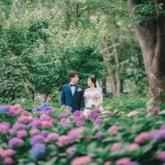 셀프웨딩촬영 여름 7월의 수국과 해바라기 서울숲 셀프웨딩스냅