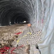 아산시 염치읍 터널공사에 vg1(vn17) 100mm 65본 납품