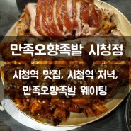 서울시청역맛집 만족오향족발 시청본점 내돈내산 미쉐린 블루리본 맛집
