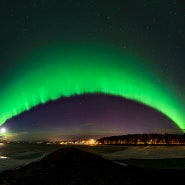 스웨덴 상공의 녹색 오로라(Green Aurora over Sweden)