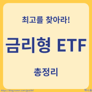 최고의 금리형 ETF는 무엇일까? (SOL 초단기채권액티브)