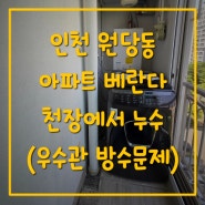 인천 서구 원당동누수탐지 아파트 베란다 천장 누수(들뜸)