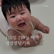 110일 120일 아기 발달 :: 키, 몸무게, 수유량, 수면시간, 뒤집기 등 새로운 활동