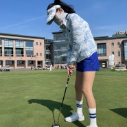 [대련] 부부 라운딩 후기 중국 샤리 골프장 여성 골프웨어 여자 자외선 차단 추천