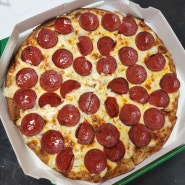피자마루 몬스터 페퍼로니 피자 후기 | 치즈 토핑 추가해서 먹기!