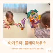 [멀티 토이-아기 토끼, 플레이하우스] 6개월부터 대, 소근육 발달에 도움이 되는 장난감 추천