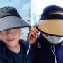 자외선차단썬캡 추천 여름여성모자 에이비씨홈 라탄 썬캡 모자 SET 실사용 후기