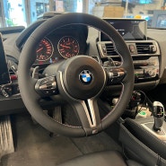 BMW F20 1시리즈 118D 크루즈,락폴딩 활성화 및 M핸들커스텀으로 교체하다