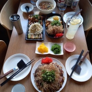 모란역 맛집 히사, 맛있는 일식을 만끽하다: 히로시마풍 오코노미야키부터 데리야키 치킨까지!