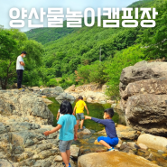 부산 근교 경남 양산 무릉도원 계곡 캠핑장 명당 사이트
