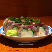 [상수] 분위기 좋은 이자카야 고등어봉초밥 맛집 '미식가주택'