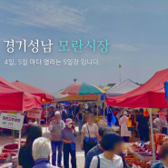 경기성남 전통시장 구경 가볼만한곳 : 모란시장