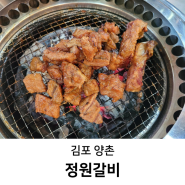 김포 고깃집 놀이방 식당 아이와 가족 외식 정원갈비 맛집