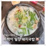 [맛집] 신갈나들목 근처 돼지국밥 숯불등갈비 맛집 토박이 밀양 돼지국밥