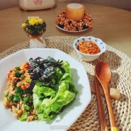 다이어트 순두부 요리 순두부장 비빔밥 만들기 채식 위주 식단
