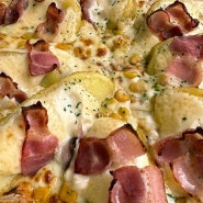 강남 가성비 피자 맛집 단체 회식하기 좋은 피자스쿨 에이플러스 청담점 포테이토 피자