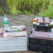 휴대용 가스버너 하나로 가정에서 캠핑에서 맛있는 직화 숯불구이 준비 완료! 디바디바 BB1 BB2