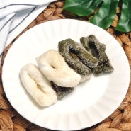 츄러스 만들기 노오븐 에어프라이어 간식 떡요리 현미 쑥떡 쑥절편 사용