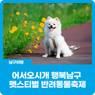 어서오시개 행복남구 펫스티벌 2024 반려동물축제