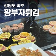 속초 중앙시장 맛집 누룽지오징어순대 황부자튀김