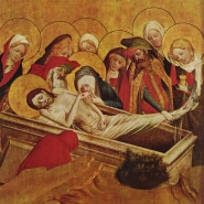 토마스 제단화, 오른쪽 안쪽 날개의 일부, 하단 그림 그리스도의 매장
