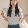 김아영 브리타 인스타그램 여름 반팔 패션 옷 / 지컷 트위드 자켓