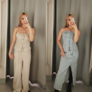 H&M 10만원 이내 내맘대로 여름 패션 트렌드 여자 셋업 코디 후기
