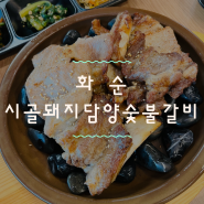 [화순] 광주근교 화순 도곡 맛집 ‘시골돼지 담양숯불갈비’