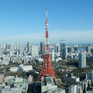 [일본] 롯폰기 아자부다이힐스 JP 모리 타워 33층 전망대와 '도쿄 타워'