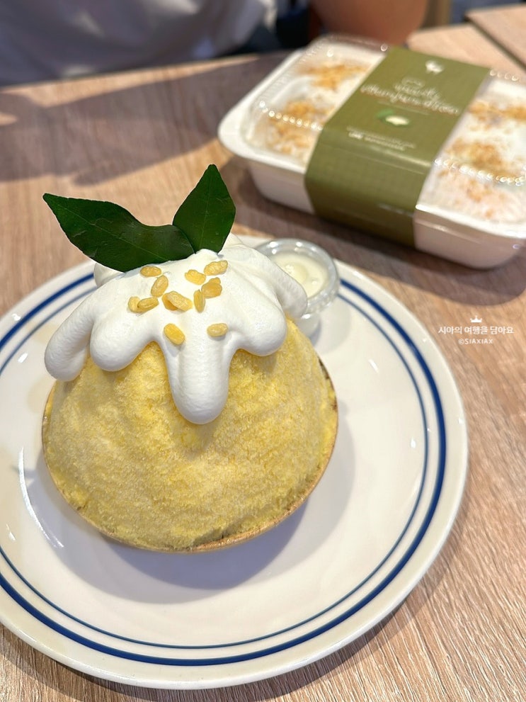 태국 파타야 카페 터미널21 애프터유 망고 빙수 판단빵 메뉴 가격 웨....