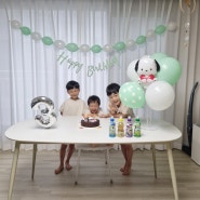 산리오 생일파티용품 3살 남아 포차코 풍선 으로 성공 / 폴문랜드
