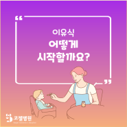 이유식: 아기의 첫걸음, 어떻게 시작할까요?