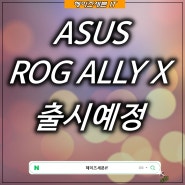 ASUS 에이수스 ROG ALLY X 출시 예정 예상 출시가격은?